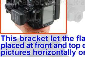 Rotate Flash Bracket for Canon T2i 60D T1i 7D T3i T3  