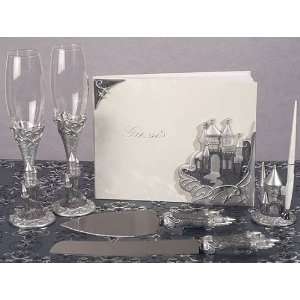 Wedding Favors Platinum Castle collection wedding accessories set (Set 