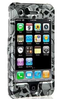 NEW BLACK SKULL HARD CASE COVER FOR APPLE iPHONE 3G 3GS  