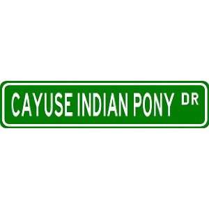 CAYUSE INDIAN PONY Street Sign ~ Custom Street Sign   Aluminum:  
