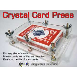 Magic Trick Crystal Card Press by Hondo  