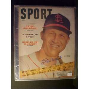  Stan Musial St. Louis Cardinals Autographed July 1954 