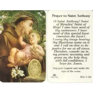  St. Anthony Prayer Card (RCC 11E)