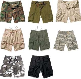 Mens Military Vintage Paratrooper Tactical Cargo Shorts  