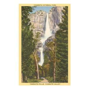  Yosemite Falls, California Premium Poster Print, 8x12 