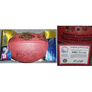  Kerry Collins Autographed Wilson NFL Game Football Sports 