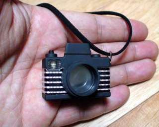 Flashes & Shutter Sound Activate Camera Miniature Pendant Necklace 35 