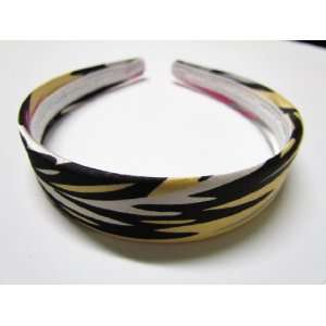 Paint Splashed Satin Wrapped Headband For Girls And Women One Size 