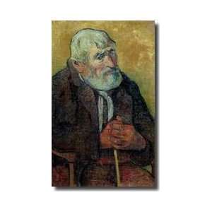  Portrait Of An Old Man With A Stick 188990 Giclee Print 