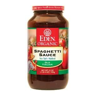 Spaghetti Sauce, Nsa, 95+% Organic, 25 oz (pack of 12 )