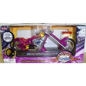   2004 Flame Monster 1/12 Chopper with Headlight & Sound Toys & Games