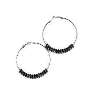   Rondell Hoop Earring (Hoop Size 2 1/8 Inch Diameter// Rondell Size 0