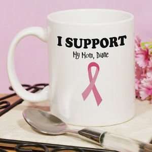  I Support   Breast Cancer Awareness Personalized Coffee 