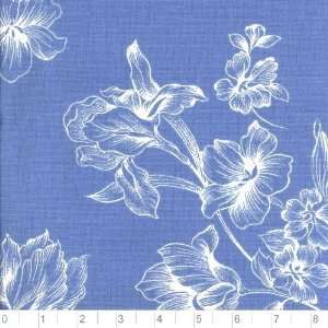  54 Wide Rosamund Peri Blue Fabric By The Yard: Arts 