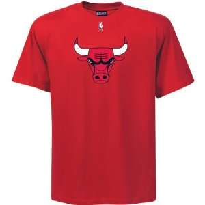 Chicago Bulls Logo T Shirt (Red) XL:  Sports & Outdoors
