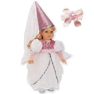  2 Item Bundle: Sophias Doll Clothes Set White & Pink 