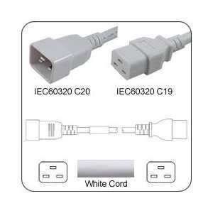 PowerFig PFC2012E12K AC Power Cord IEC 60320 C20 Plug to C19 Connector 