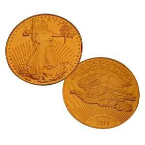  1921 $20 Saint Gaudens Gold Double Eagle Replica Coin 