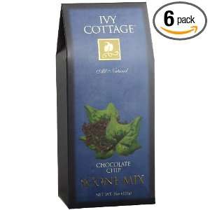 Ivy Cottage Chocolate Chip Scone Mix, 15 Ounce Boxes (Pack of 6 