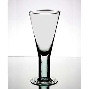 Wine Glasses Set of 6   Funnel; Made of Recycled Glass; Made in Spain 