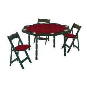  Kestell 57 Folding Period Spanish Oak Poker Table with 