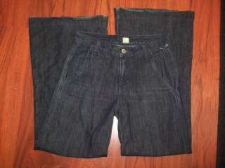 Brand 1300 IND Wide Leg Dark Denim Jeans Sz 24  