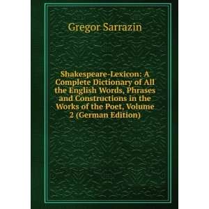   , Volume 2 (German Edition) (9785877925823) Gregor Sarrazin Books