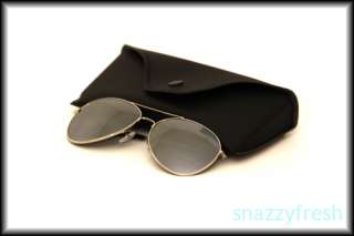 Mirrored silver aviator sunglasses original vintage new  