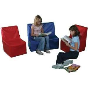   Quiet Time Armless Soft Seating Group Color Purple, Size School Age