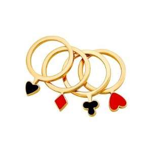Moschino Cheap and Chic Casino Royal Yellow Gold Tone Stainless Steel 