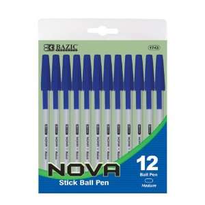  Nova Blue Color Stick Pen (12/Pack) Case Pack 144