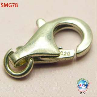   925 Sterling Silver Flat Lobster Clasps Jewelry fingidngs SMG  