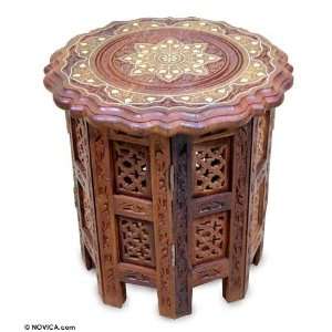  Wood accent table, Kaleidoscope Star