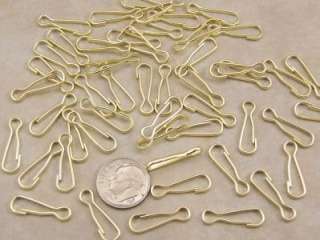 50   small snap hook lanyard clips   clip hooks GOLD  