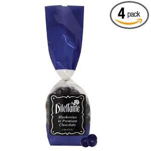 Blueberry Dragées in Premium Chocolate   6oz Gift Bag   by Dilettante 