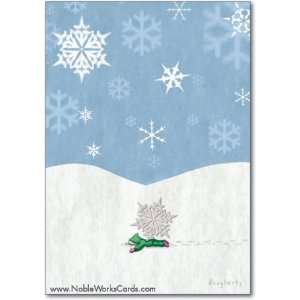 Funny Merry Christmas Card Snow Flake Humor Greeting Michael Dougherty