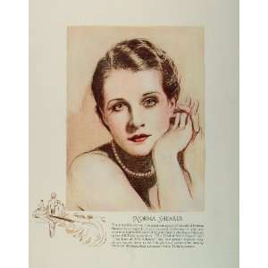  1929 Original Print Norma Shearer Vincentini RARE MGM 