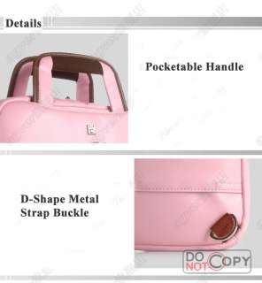 PU Leather Women Shoulder Bag Backpack w/ Sleeve & Lock for 13 14 