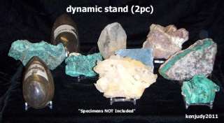 Dynamic Acrylic Display Stand for Slabs Geodes Fossils Minerals 10 ct 