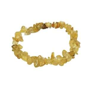  Stretch bracelet made of genuine citrine gemstone D Gem Jewelry