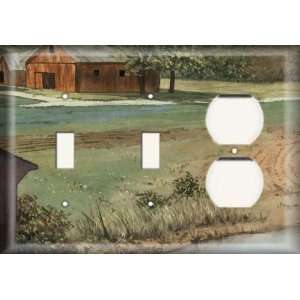   / One Duplex Receptacle Plate   Farm On The Pond