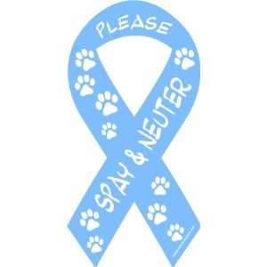   Social Issues Ribbon, Please Spay and Neuter, Blue: Pet Supplies