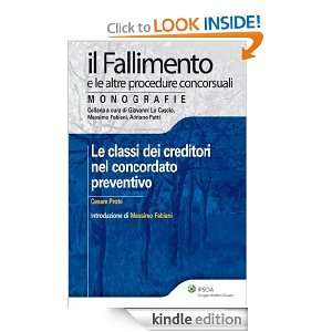 Le classi dei creditori nel concordato preventivo (Italian Edition 