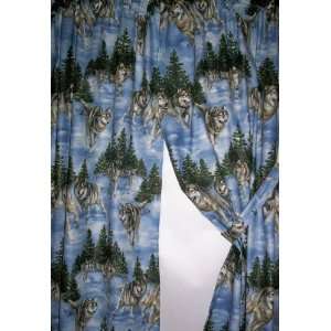   Curtain Panels (22x64) made from WINTER WOLF fabric: Everything Else