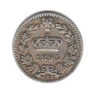  1895 R Italy 20 Centesimi Coin KM#28.2 