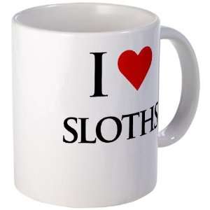  I Love Sloths Humor Mug by 