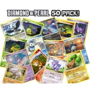  50 Pokemon Diamond Pearl Trading Cards Lot Toys & Games