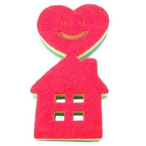  Amico Cartoon Heart House Design 3 Colors Kitchen Dish Cleaning 