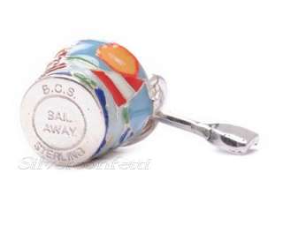 Sterling Silver SAND PAIL & SHOVEL Sailboat & Lighthouse CHARM or 