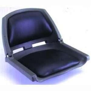  Plastic Fold Down Boat Seat  Extra Wide Design Solid White 